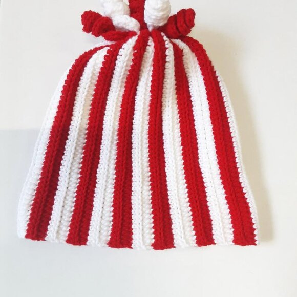 Handmade Crochet Novelty Candy Cane Christmas Beanie New main image 7